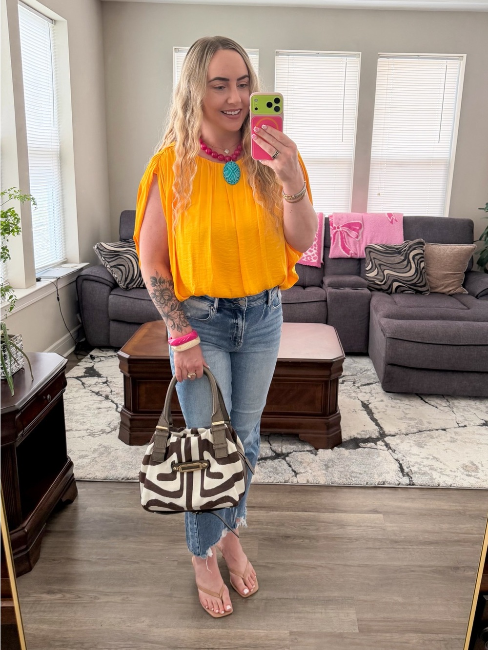 Women’s Yellow Bubble Blouse
